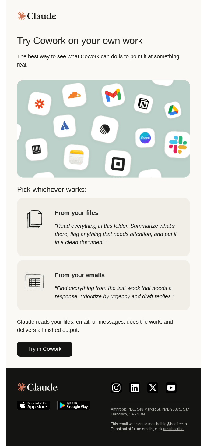 Let Cowork do something real for you