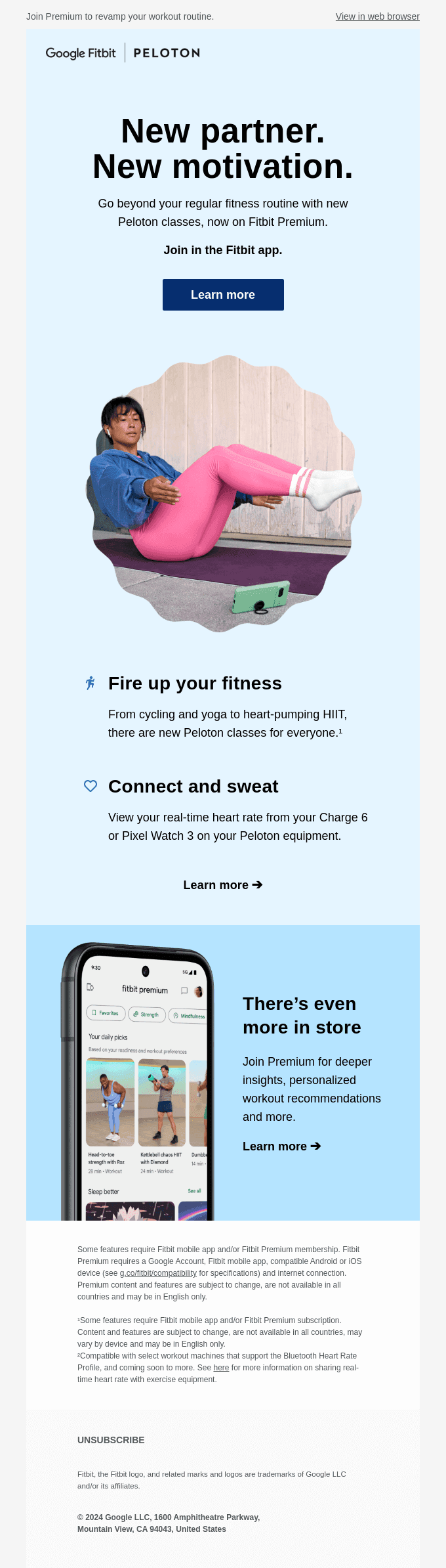 Fitbit Premium 🤝Peloton